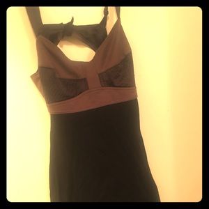 4/$20 Dolls Point Black & Brown Dress